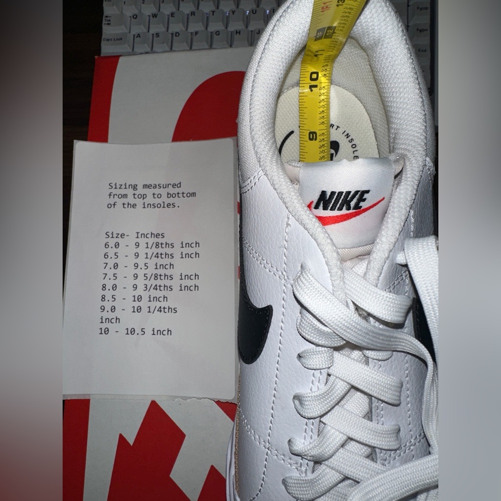 Nike Court Legacy Lift White Black Orange - Picture 8 of 8